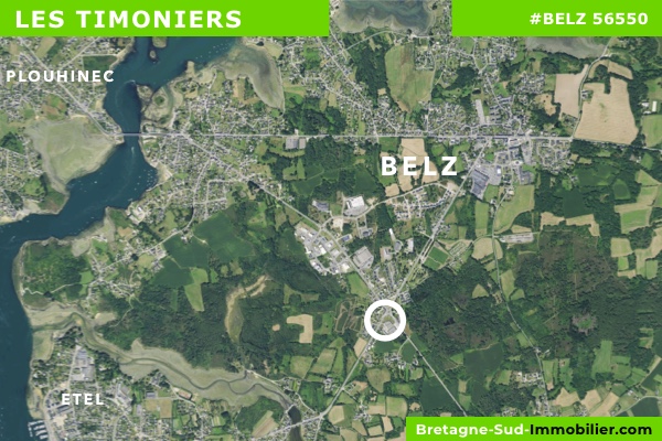 Localisation du programme neuf Les Timoniers à Belz (Morbihan 56550)