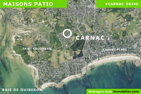 Localisation du programme neuf Maisons Patio à Carnac (Morbihan 56340)