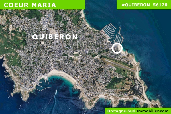 Localisation du programme neuf Coeur Maria à Quiberon (Morbihan 56170)